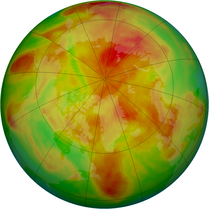 Arctic ozone map for 01 May 1991